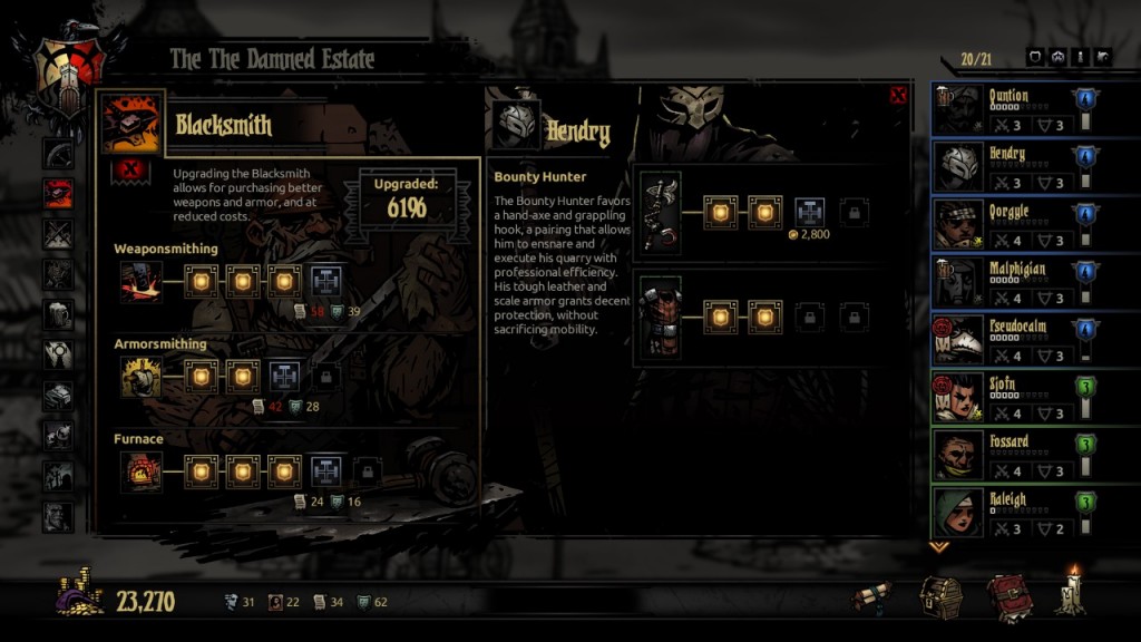 darkest dungeon like game but with gear