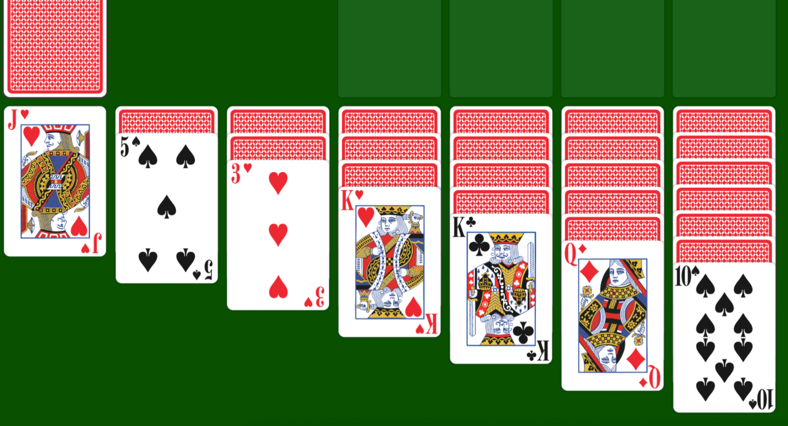 Пасьянс. Карточная игра Солитер. Карты пасьянс. Простые карточные игры. Разложить пасьянс.